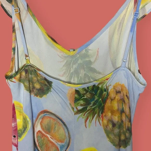 *SOLD*🍍ARITIZIA WILFRED DONNA FRUIT DRESS SZ S SOLD OUT DISCONTINUED - Picture 7 of 10